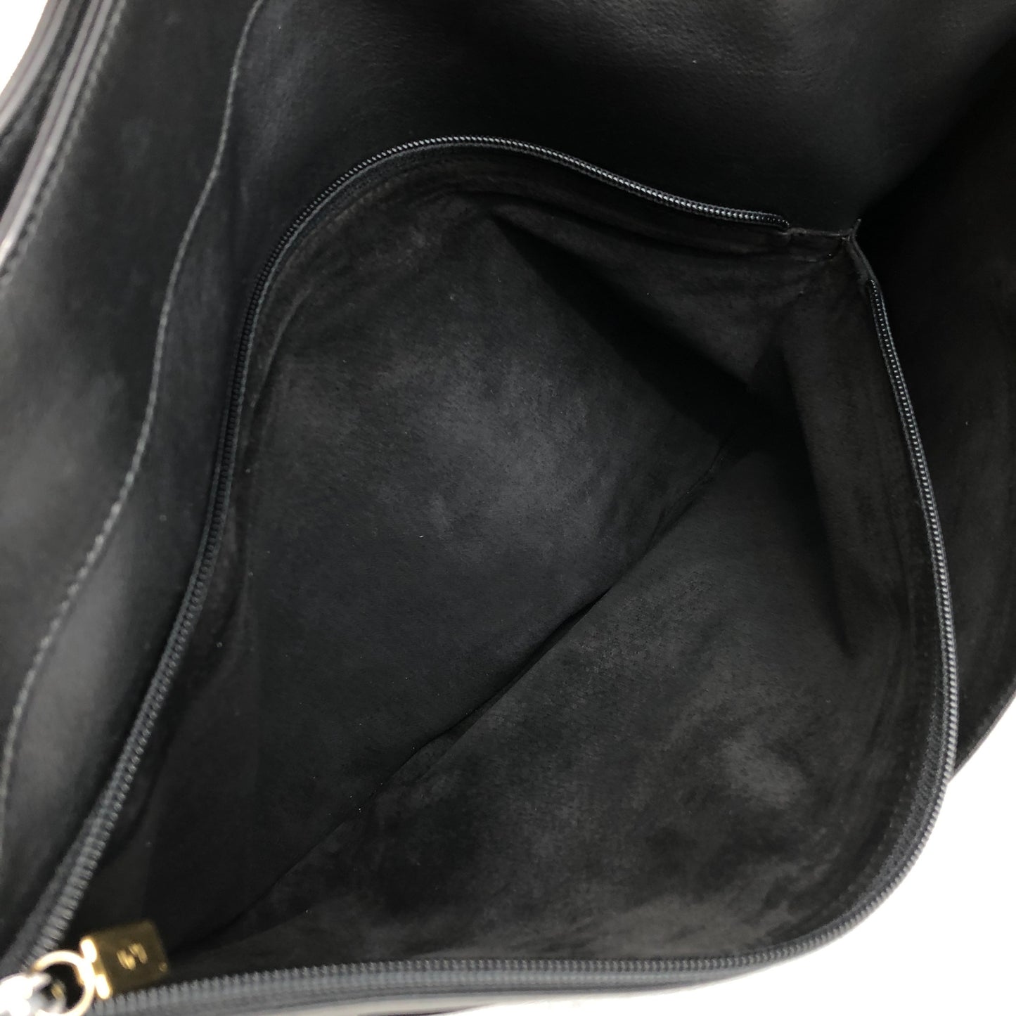 GUCCI Logo Embossed Shoulder bag Totebag Black Vintage cgykye