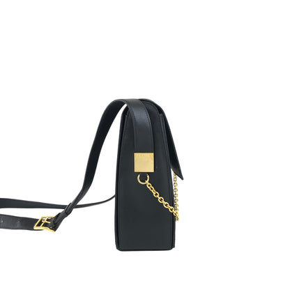CELINE Gancini Shoulder bag Black Vintage mv6k7d
