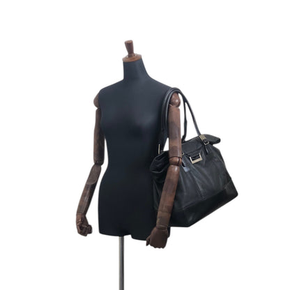 LOEWE Logo Handbag Black Vintage cs6yj7