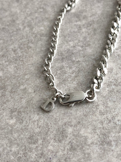 Christian Dior Logo Bracelet Silver Vintage 5ysiv3