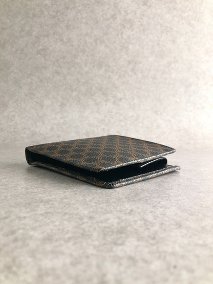 CELINE Macadam Folded Wallet Black Vintage 7fbb7k