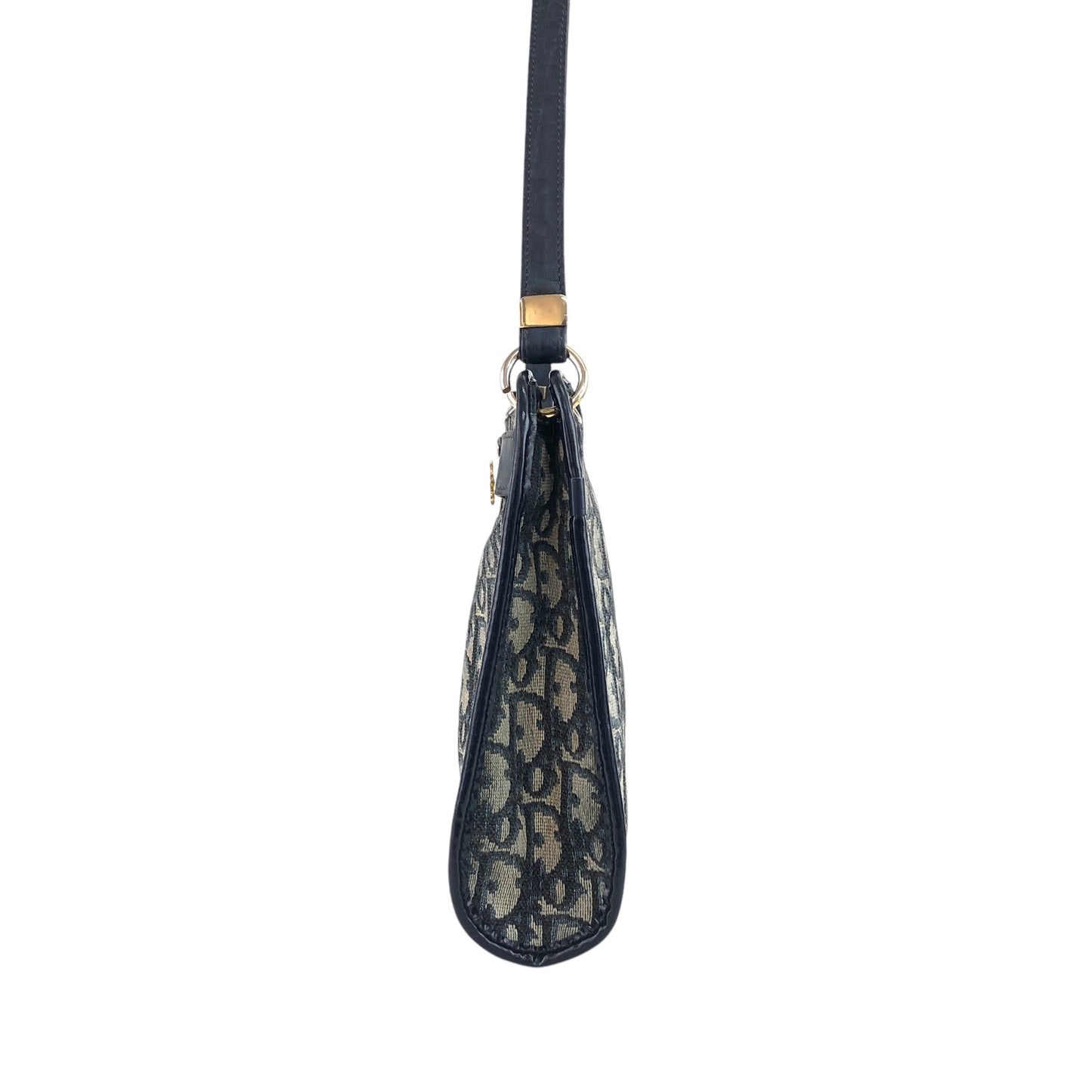 Christian Dior Trotter Logo 單肩包 海軍藍 復古 thm6uu