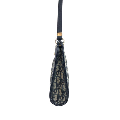 Christian Dior Trotter Logo 單肩包 海軍藍 復古 thm6uu