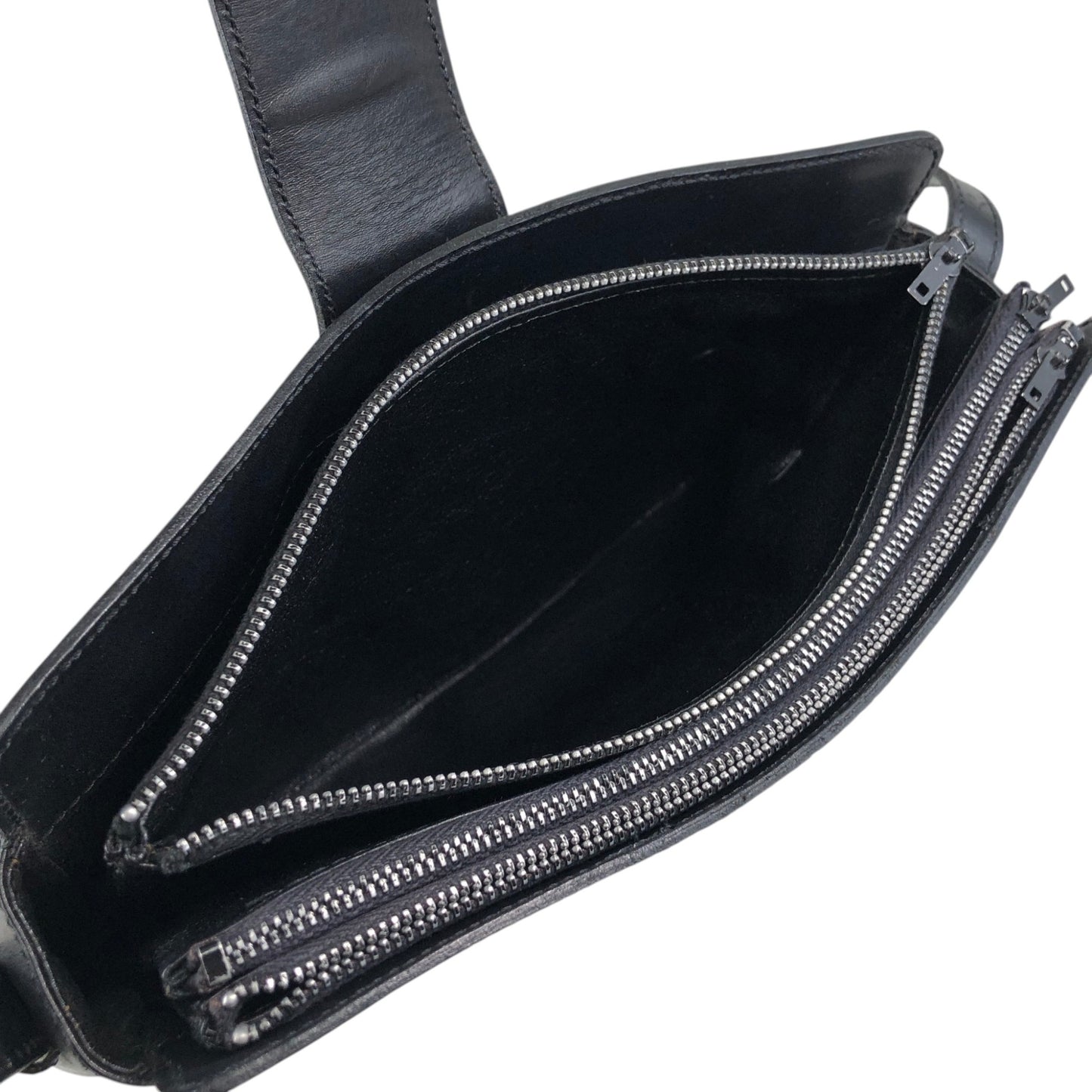 CELINE Triomphe Shoulder bag Black Vintage 5bs5ri