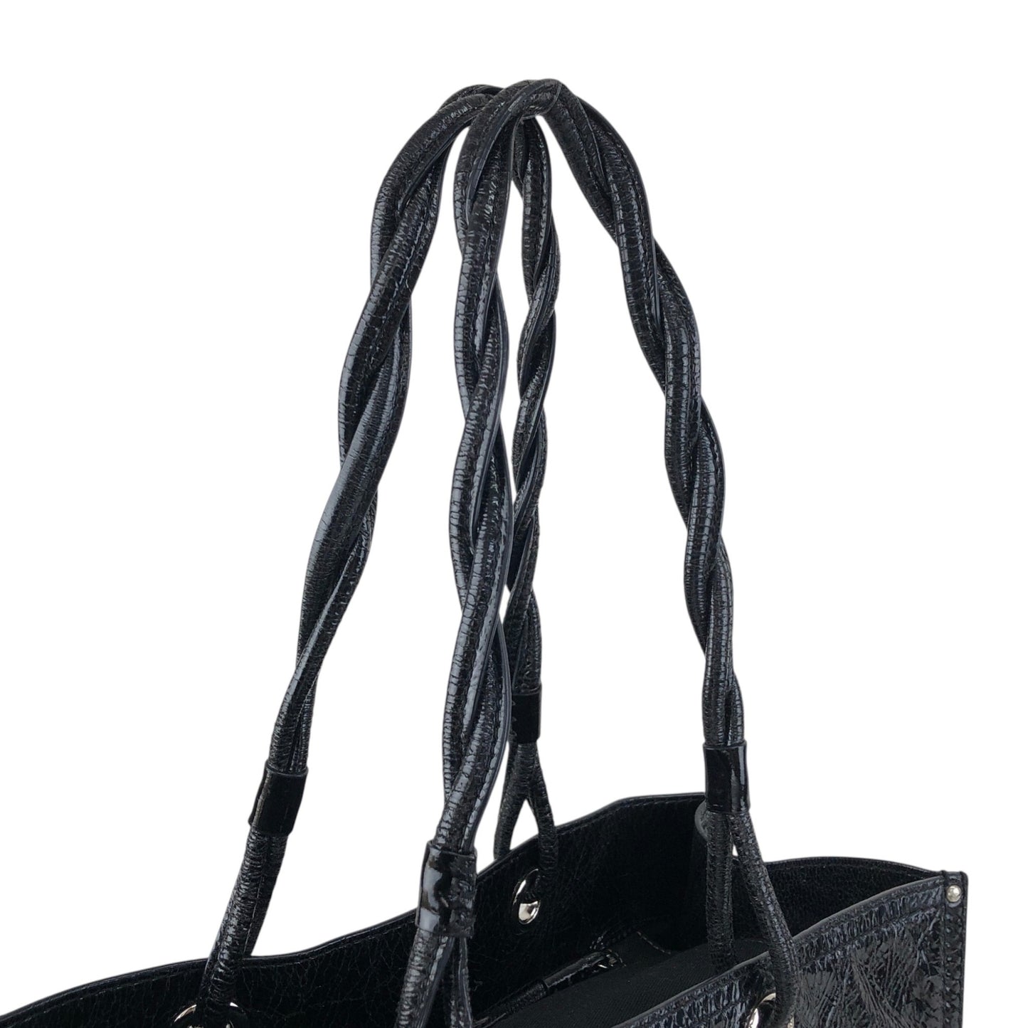 LOEWE Anagram Handbag Totebag Black Vintage n7ecge