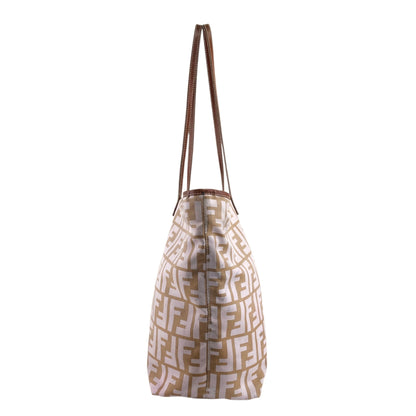 FENDI Zucca Totebag Beige Vintage knpjzs
