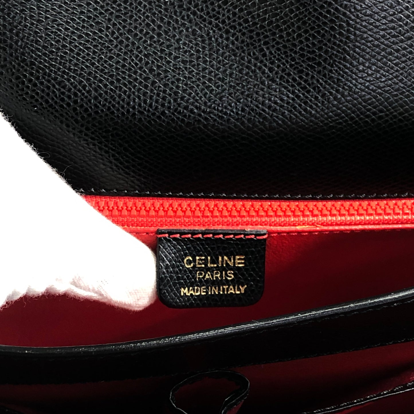 CELINE Turn Lock Shoulder bag Black Vintage jth6xy