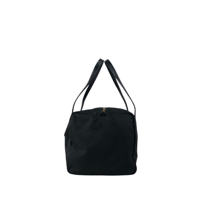 PRADA Logo Small Boston bag Handbag Black Vintage 754ve8