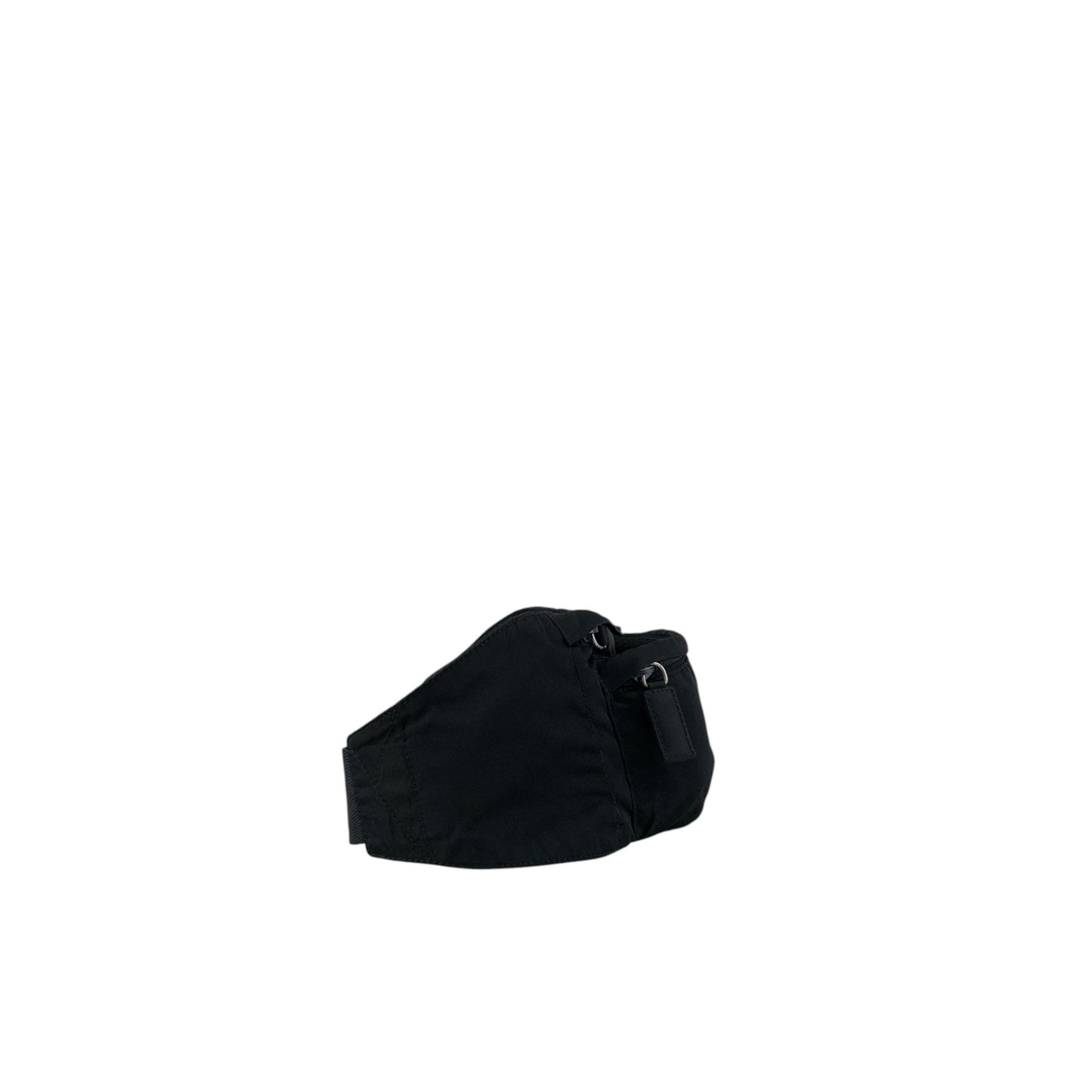 PRADA Tessuto Triangle Logo Sling bag Black Vintage fgihvu