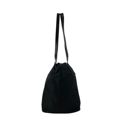 PRADA Tessuto Triangle Logo Totebag Black Vintage 28m35x