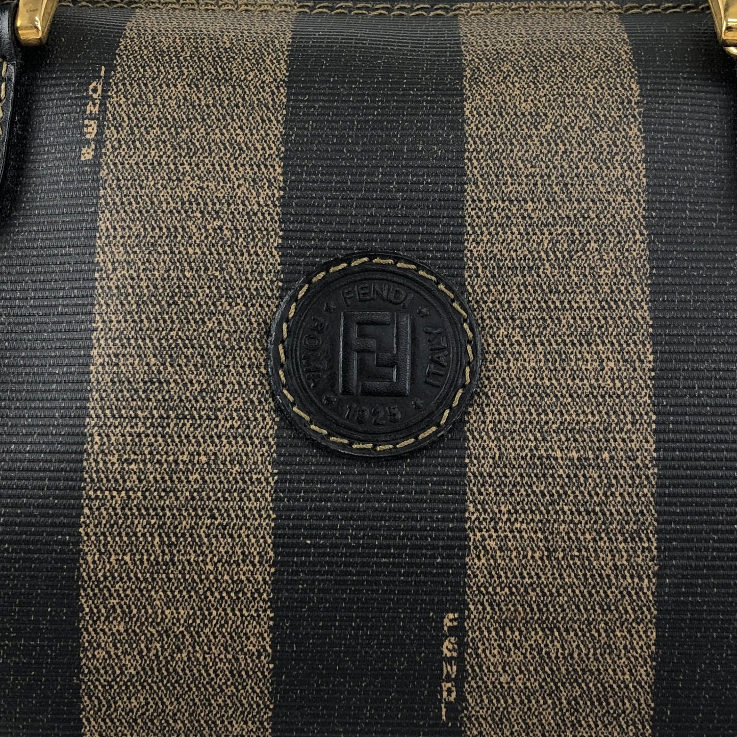 FENDI Pecan Two-way Small Boston bag Shoulder bag Brown Vintage ntzyuv