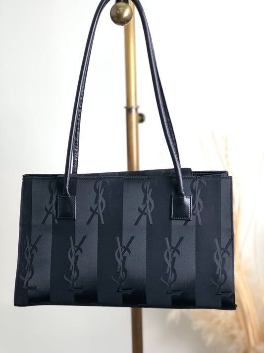 Yves Saint Laurent Shoulder bag Totebag Black Vintage z3dghb