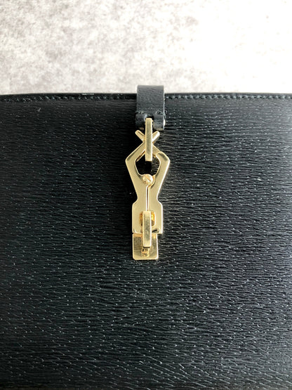 GUCCI Jackie Folded Wallet Black 035・3661・2169 Vintage p7c8tb
