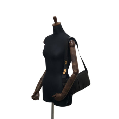 PRADA Padlock Shoulder bag Black Vintage thx6f8