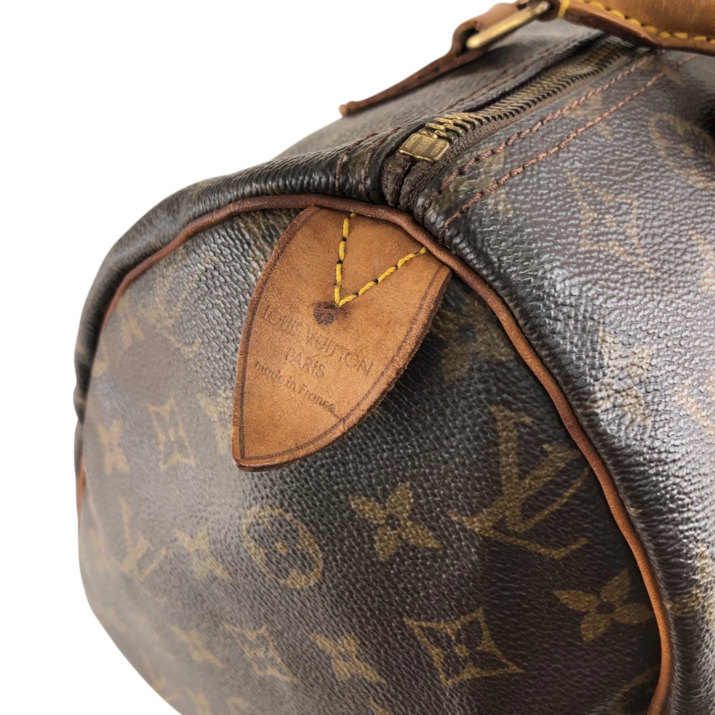 LOUIS VUITTON Monogram Small Boston bag Handbag Brown Vintage jm4cx4