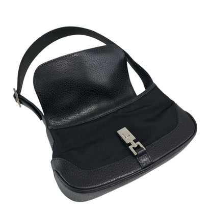 GUCCI Jackie Shoulder bag Black Vintage ja48kk