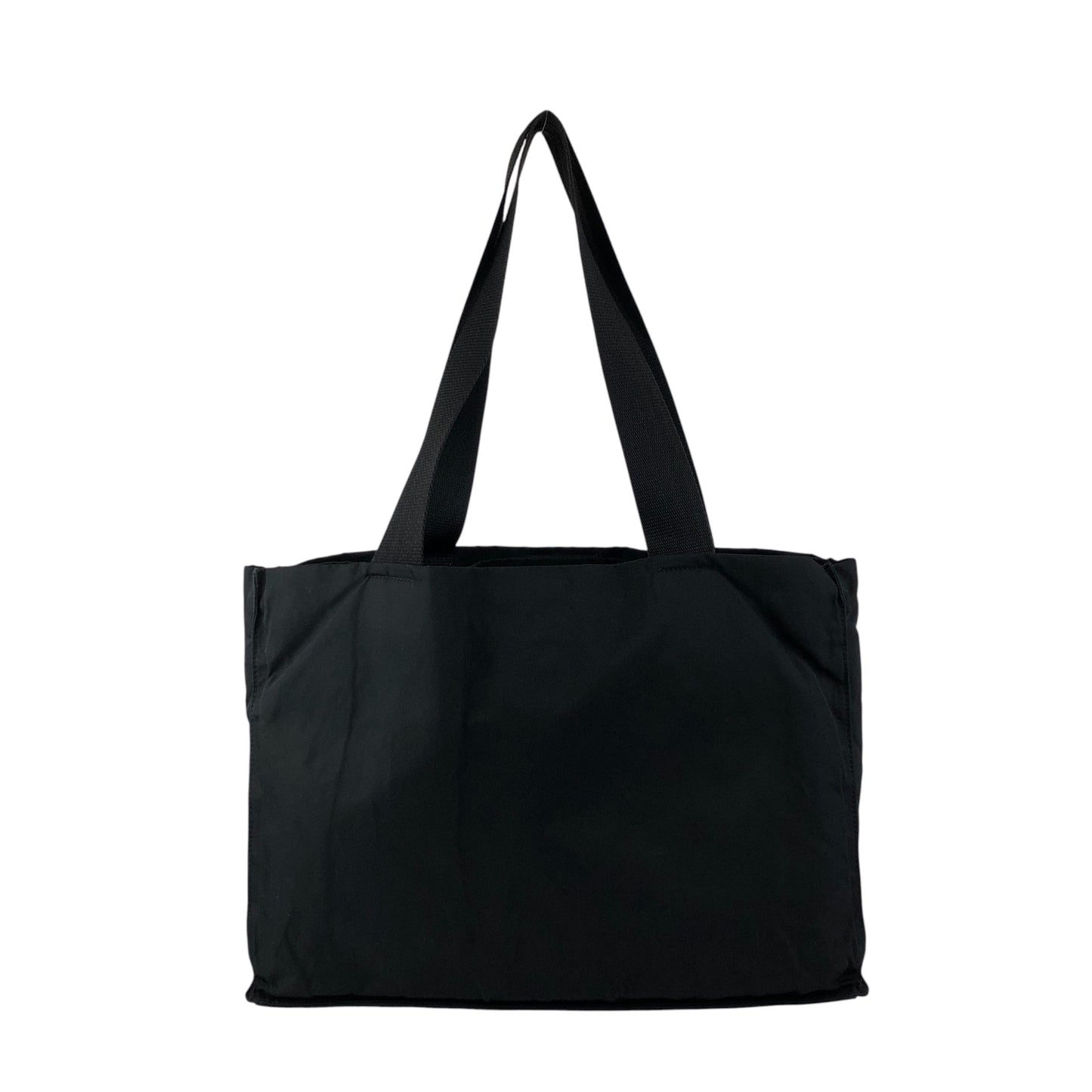 PRADA Tessuto Triangle Logo Handbag Totebag Black Vintage 5dvjjb