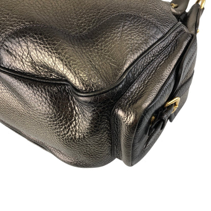 PRADA Logo Side Pocket Two-way Handbag Shoulder bag Bronze Vintage fiftw3