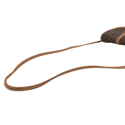 CELINE Macadam Blason Shoulder bag Brown Vintage ixr8dt