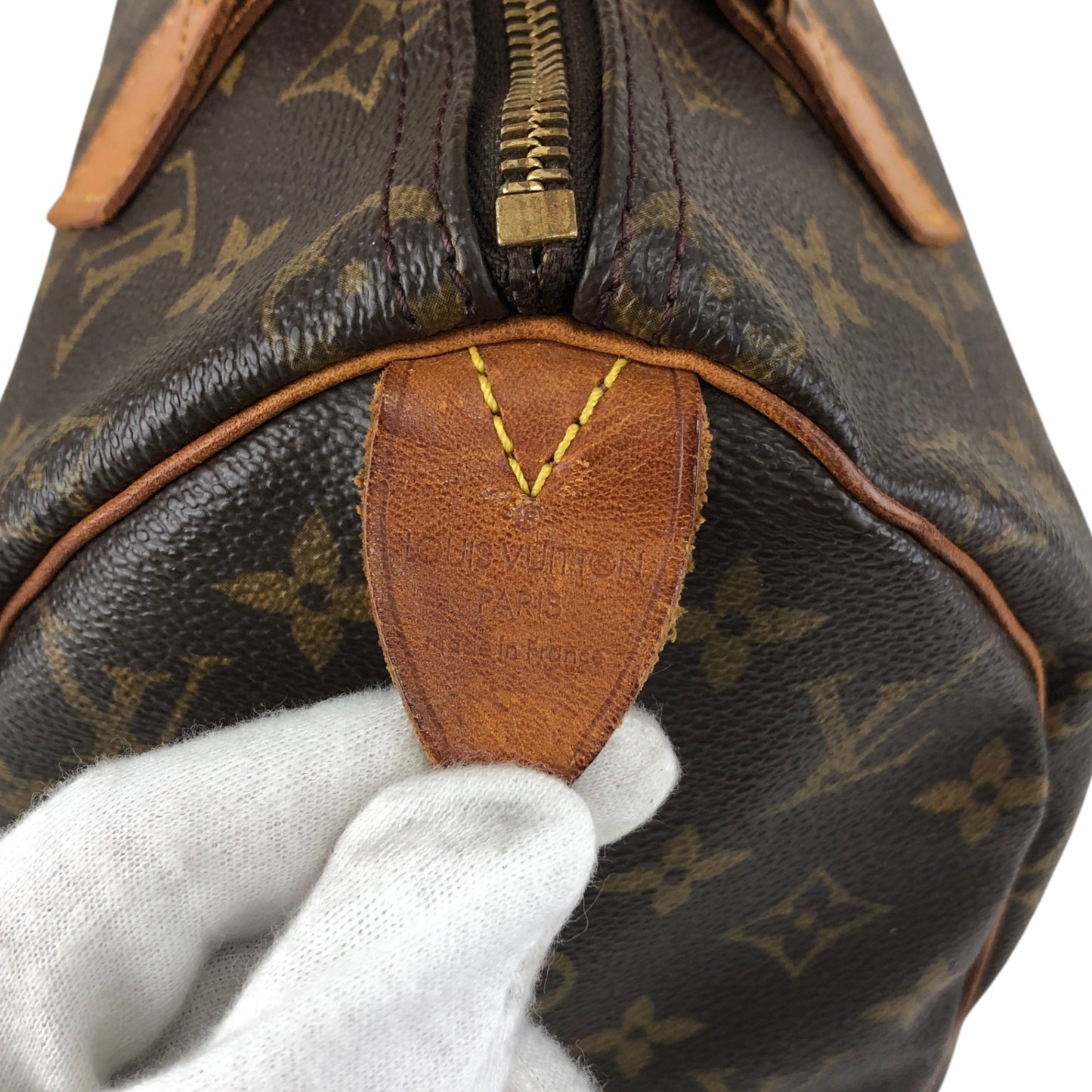 LOUIS VUITTON Monogram Small Boston bag Brown Vintage pg4nya