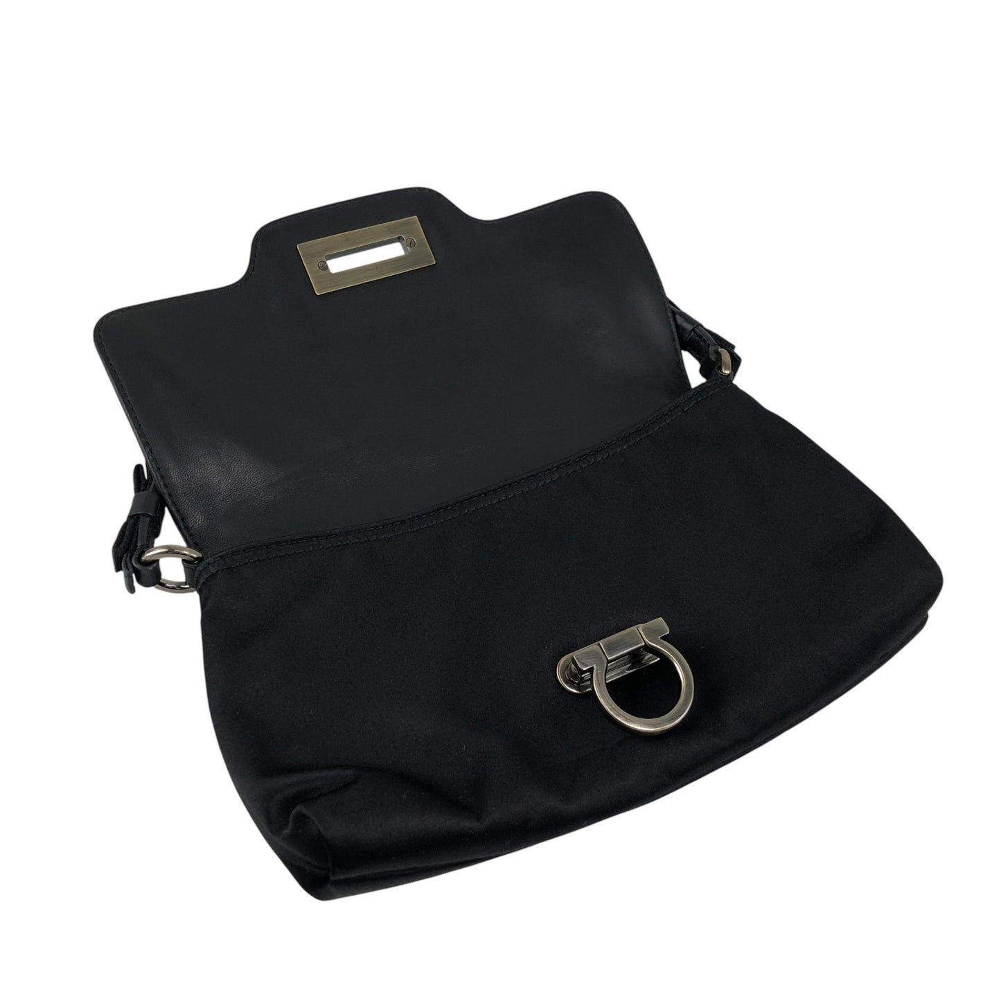 Salvatore Ferragamo Gancini Handbag Brown Vintage 5bhg4h