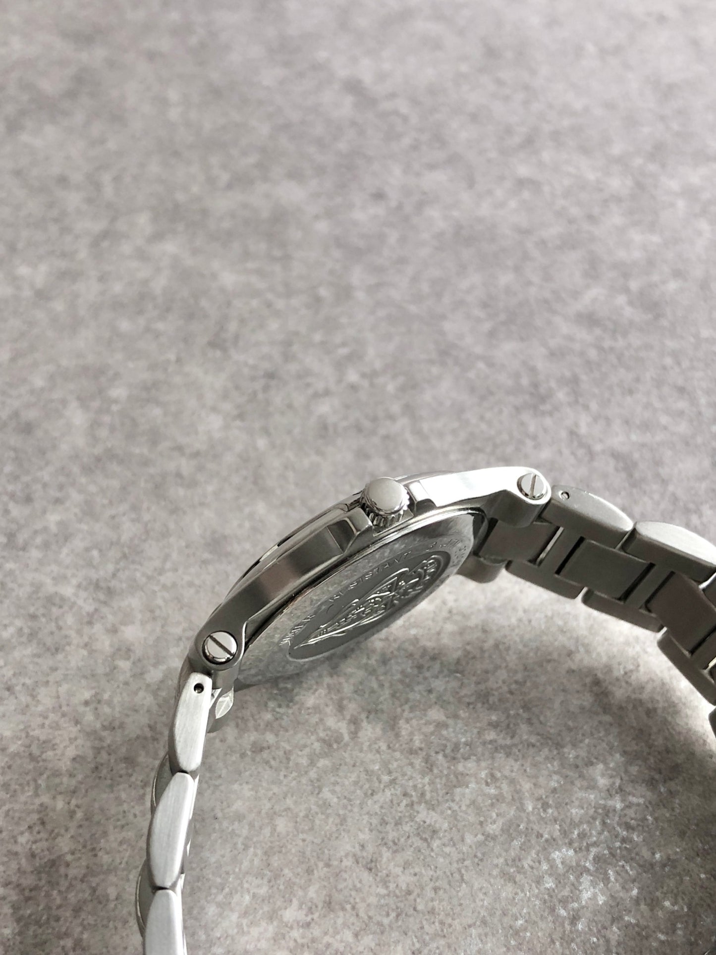 GUCCI Logo Quartz Watch Silver 9040M Vintage gtbcth