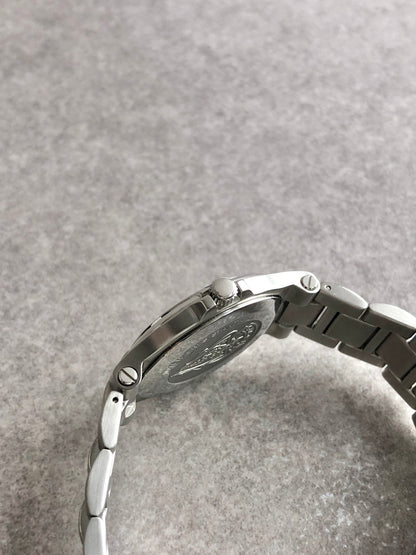 GUCCI Logo Quartz Watch Silver 9040M Vintage gtbcth