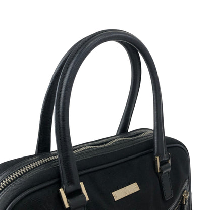 GUCCI Logo Small Boston bag Handbag Black Vintage zw2fwz