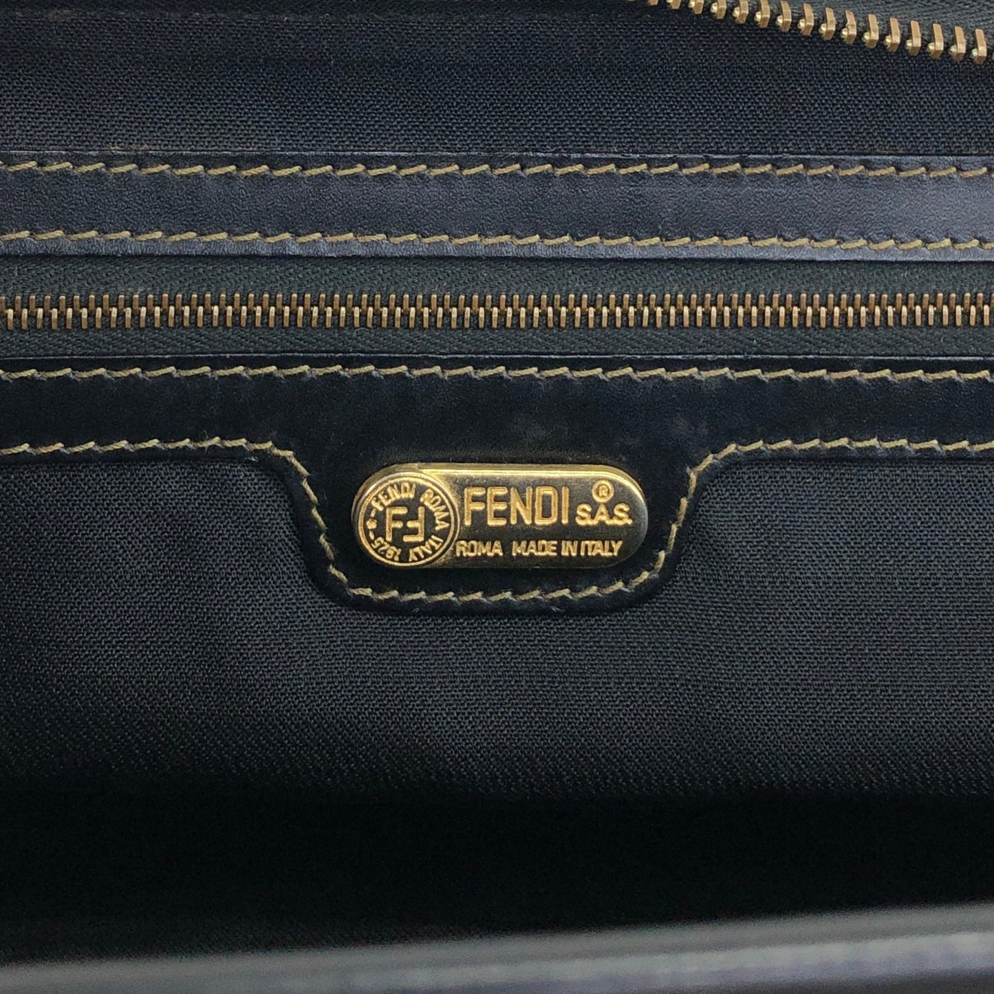 FENDI Pecan Two-way Small Boston bag Shoulder bag Brown Vintage fw8ie6