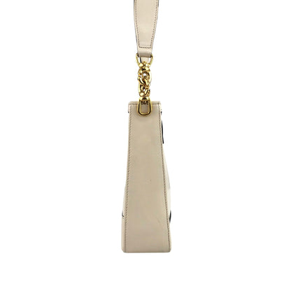 CELINE Gancini Shoulder bag Beige Vintage xc33k4