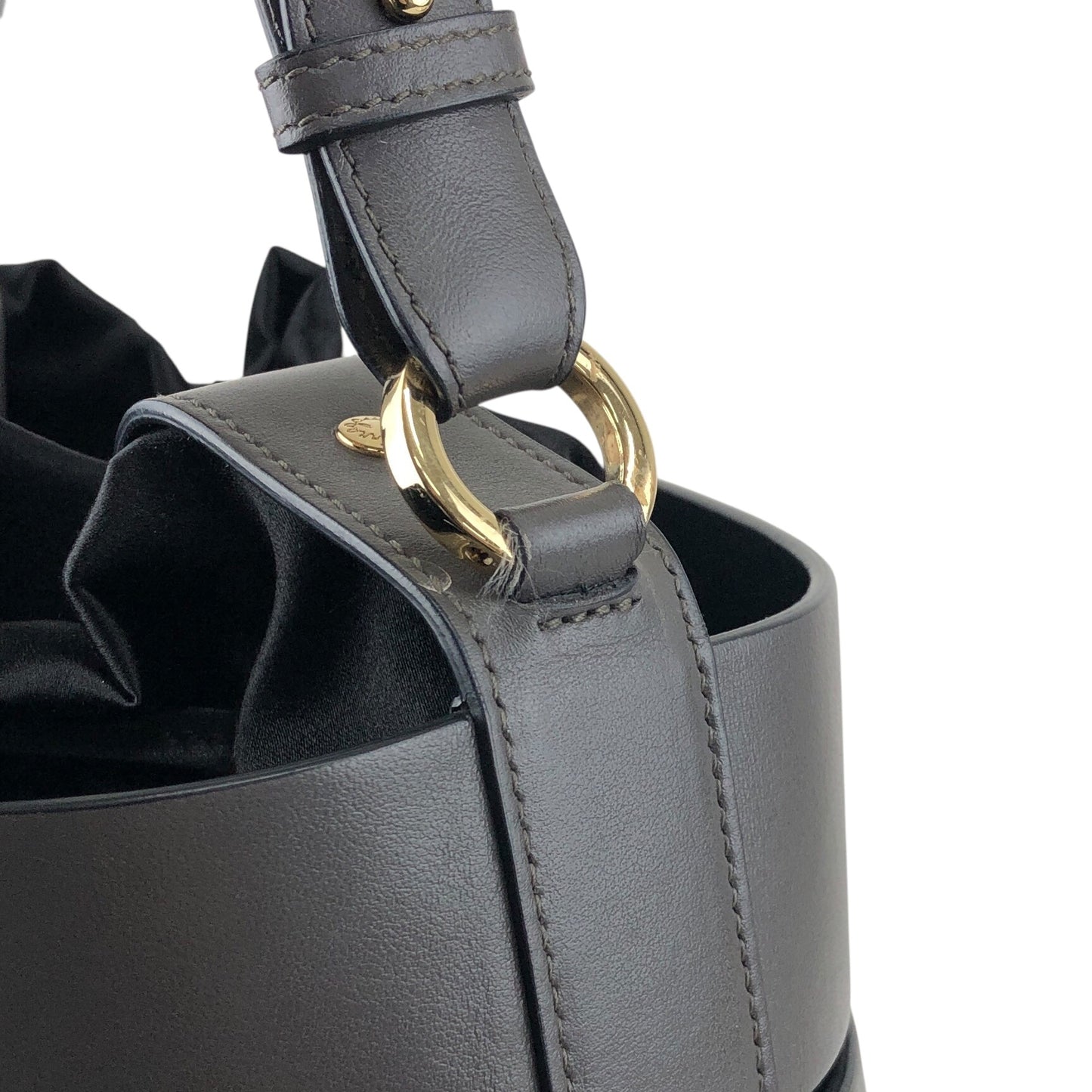 Salvatore Ferragamo Drawstring Shoulder bag Gray Vintage de3dye