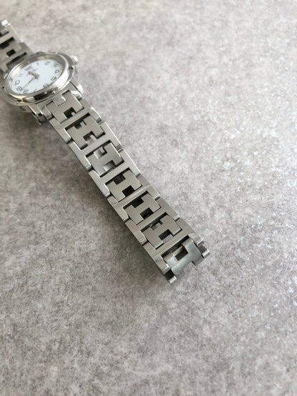 HERMES Quartz Watch Silver Vintage efbvgb