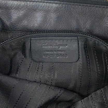Salvatore Ferragamo Ribbon Shoulder bag Black Vintage n4v8km