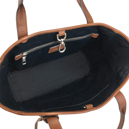 LOEWE Logo Embossed Totebag Brown Vintage 8s4u5v