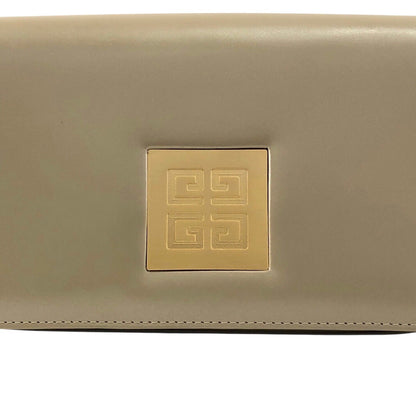 GIVENCHY Logo Handbag Beige Vintage f832t4