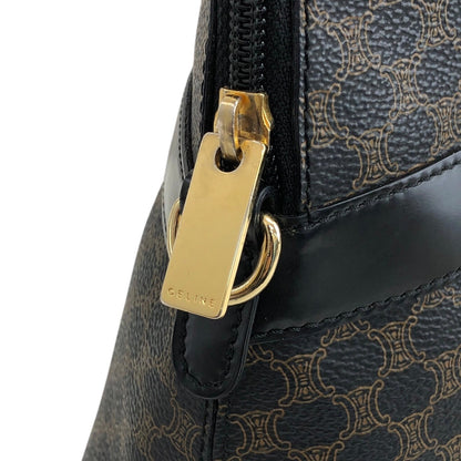 CELINE Macadam Two-way Handbag Shoulder bag Black Vintage ieb3mk