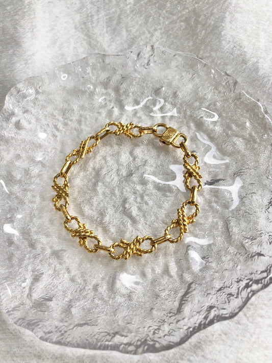 CELINE Triomphe Bracelet Gold Vintage rphbye