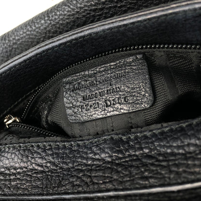 Salvatore Ferragamo Gancini Two-way Handbag Shoulder bag Black Vintage 82dd4b