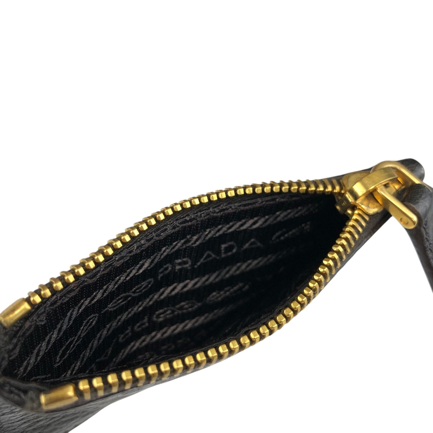 PRADA Logo Side Pocket Two-way Handbag Shoulder bag Bronze Vintage fiftw3
