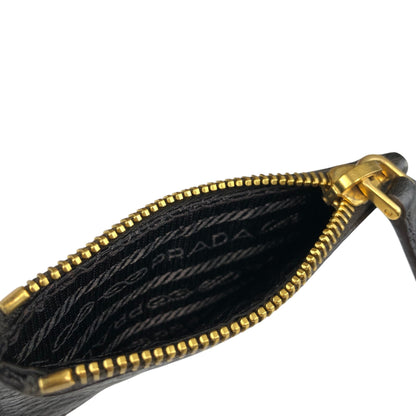 PRADA Logo Side Pocket Two-way Handbag Shoulder bag Bronze Vintage fiftw3