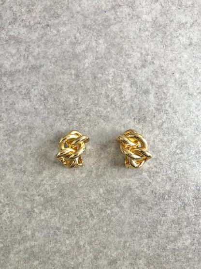 Christian Dior Earrings Gold Vintage neiezr