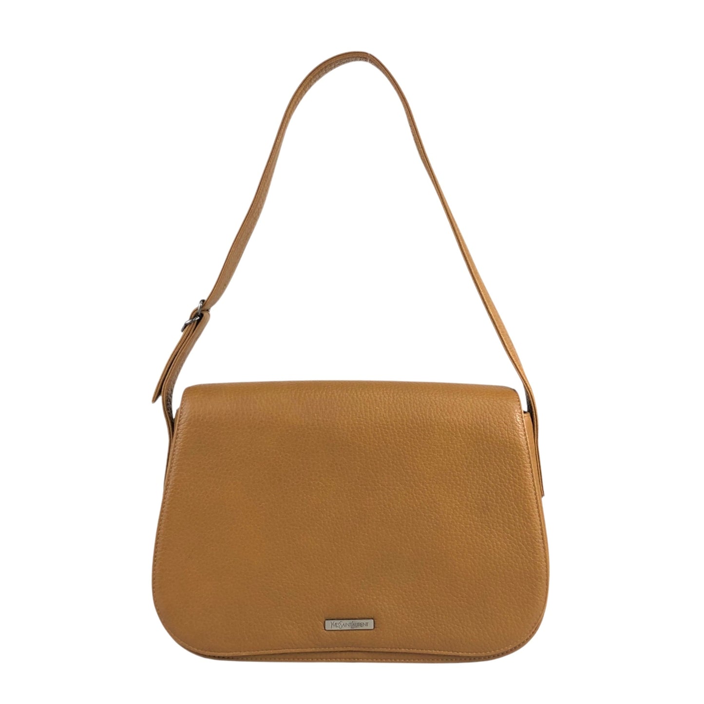 Yves Saint Laurent Logo Shoulder bag Brown Vintage 24deyg