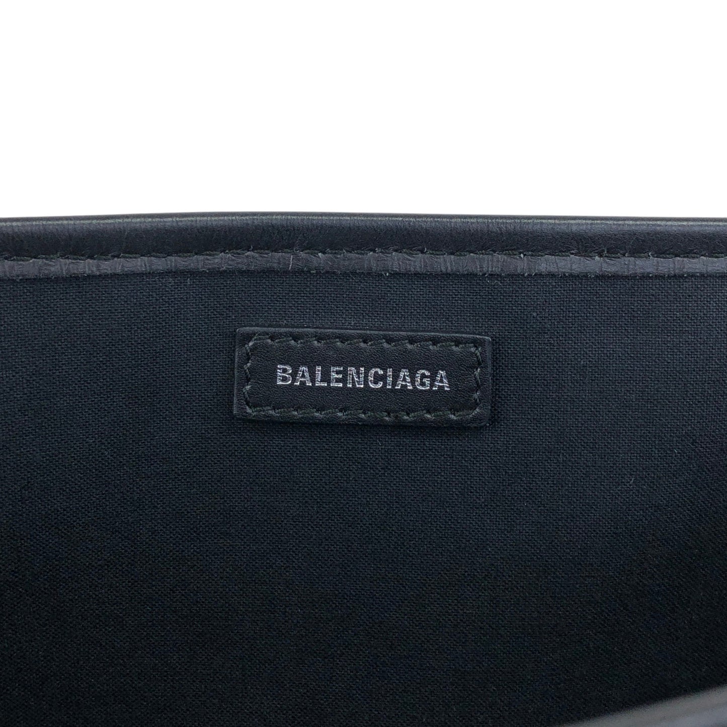 BALENCIAGA Handbag Totebag White×Black Vintage bpp756