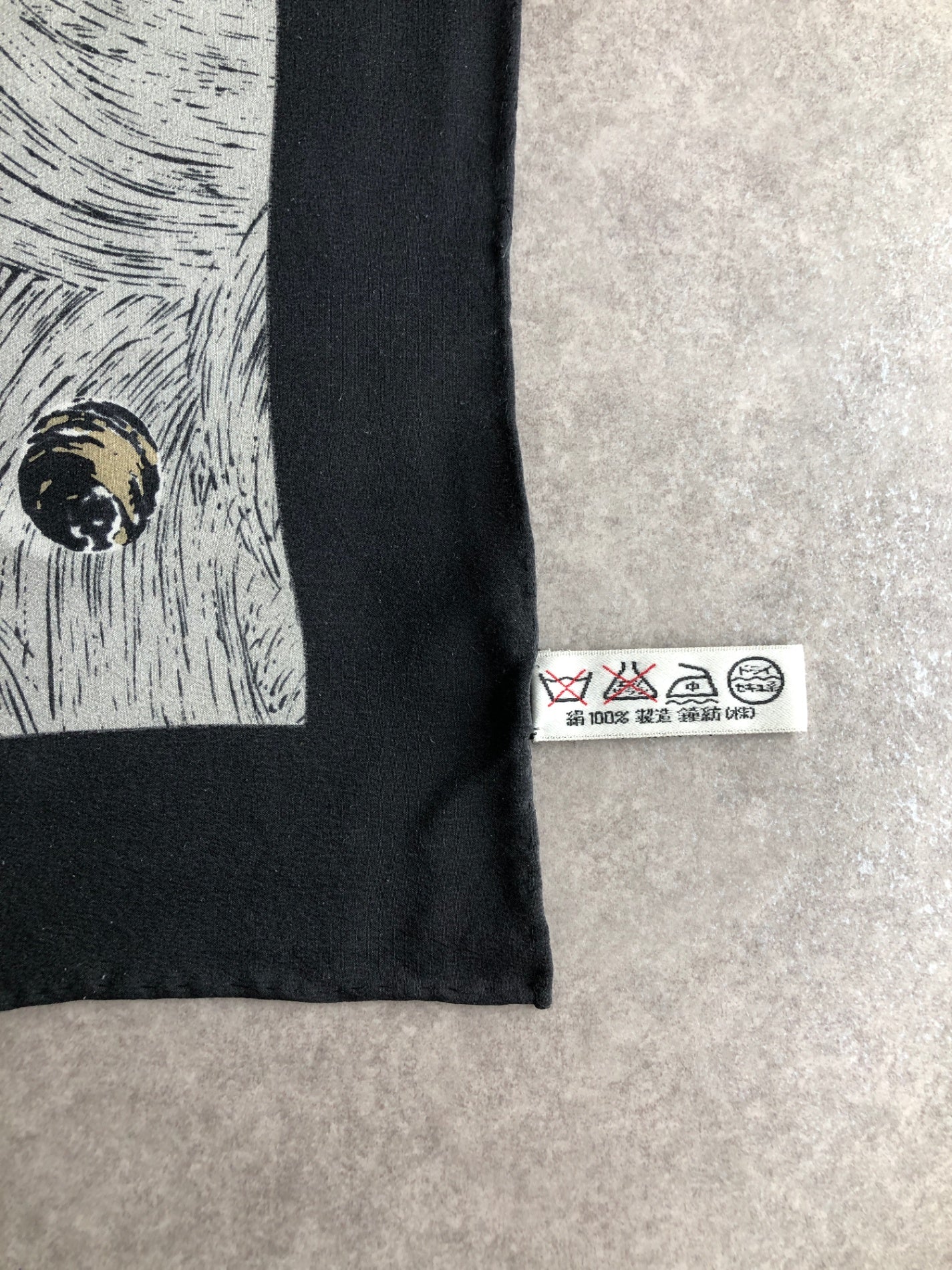 Christian Dior SILK Scarf White×Gray Vintage 47xbcu