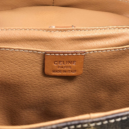 CELINE Macadam Blason Two-way Handbag Shoulder bag Brown Vintage crpdut