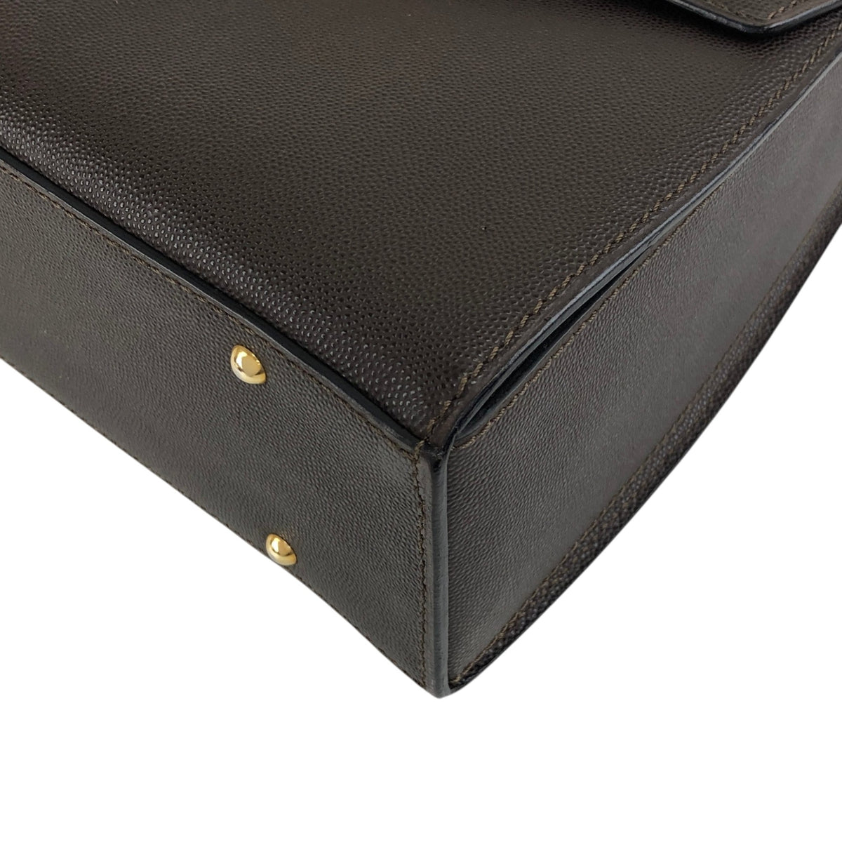 CELINE Gancini Two-way Handbag Shoulder bag Black Vintage hyifjs