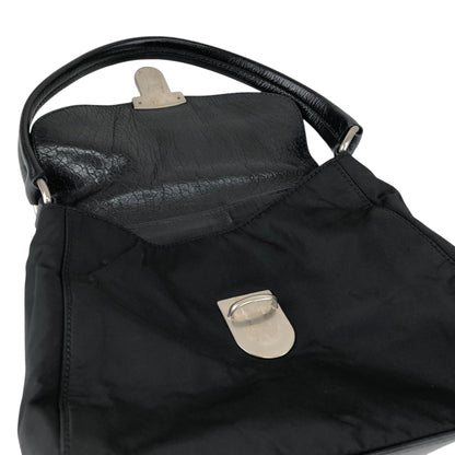 PRADA Push lock Shoulder bag Black Vintage vyves6