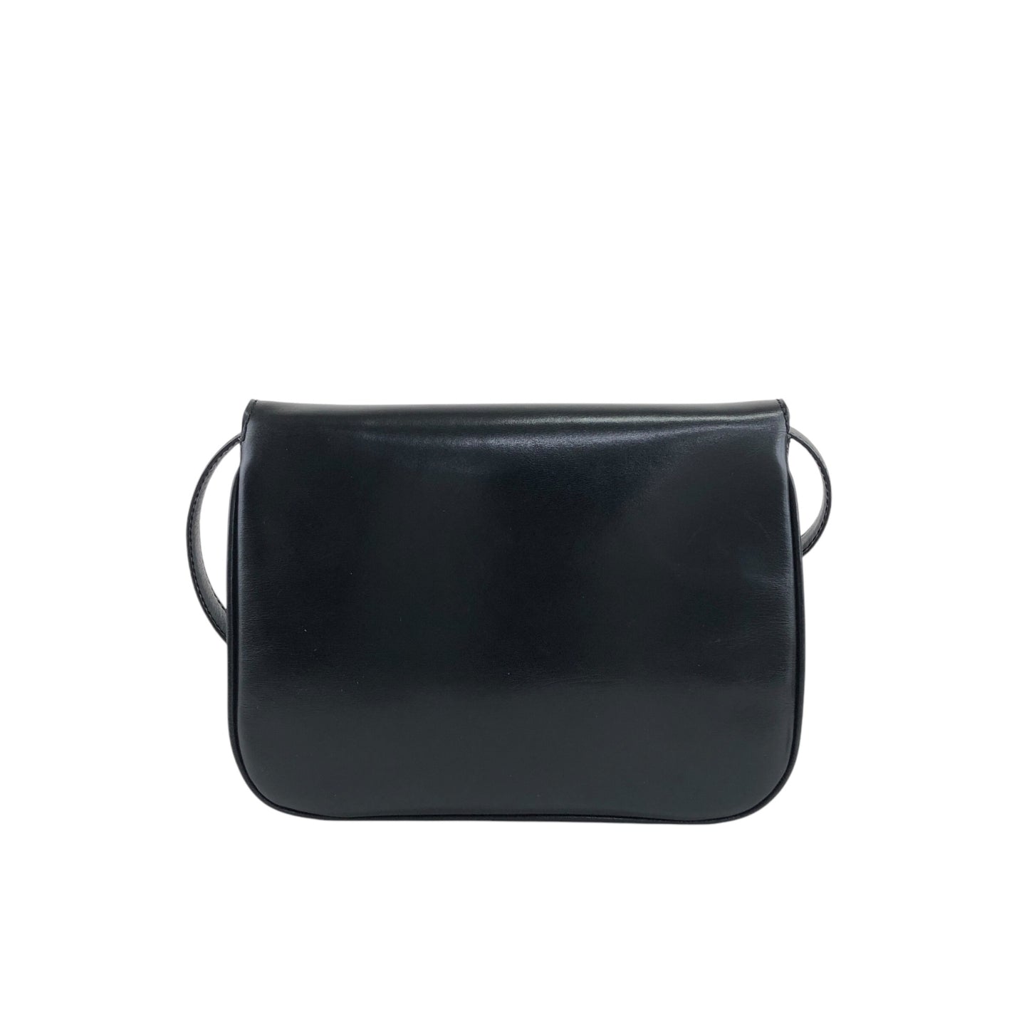 CELINE Blason Shoulder bag Black Vintage 533ix8