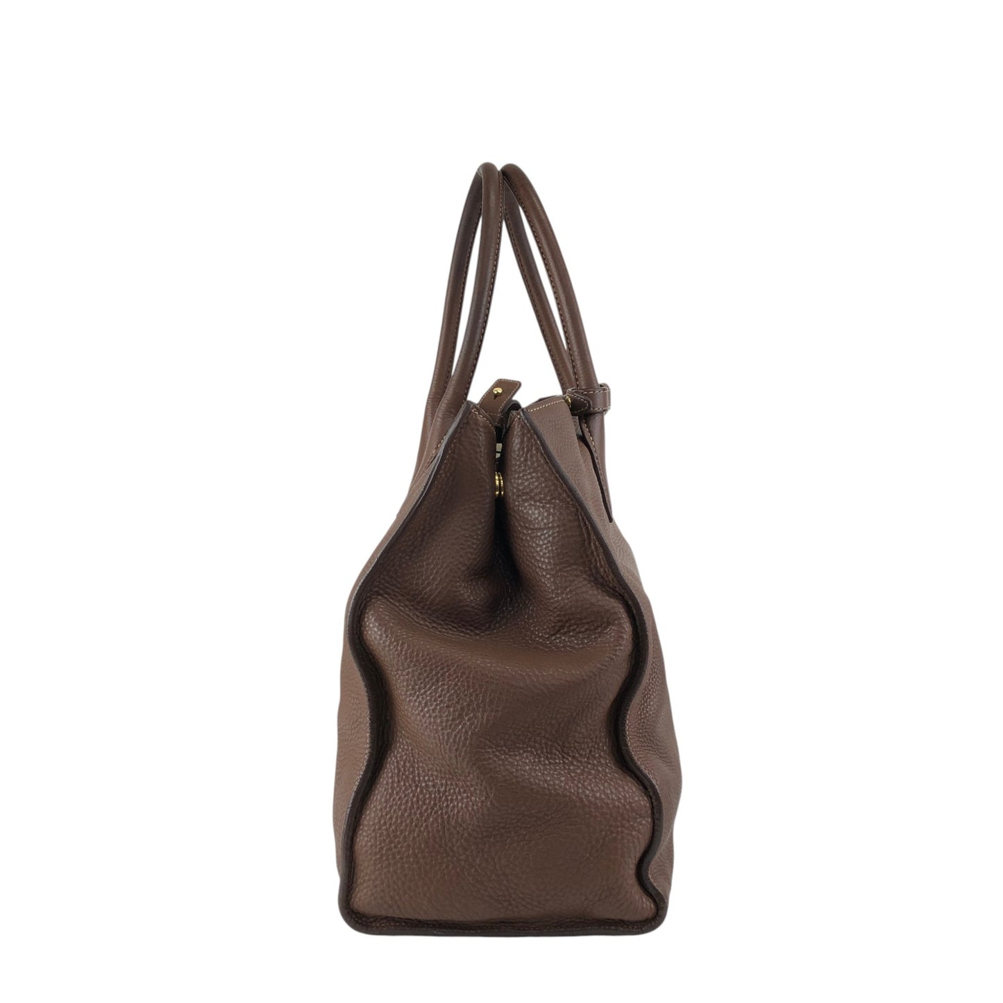 PRADA Triangle Logo Two-way Handbag Shoulder bag Brown Vintage eh2tjx