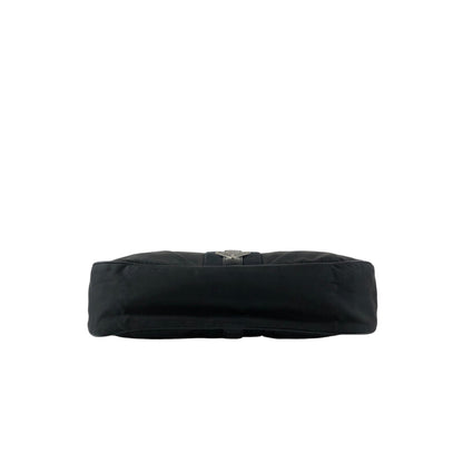 PRADA Tessuto Triangle Logo Shoulder bag Black Vintage prm6ap